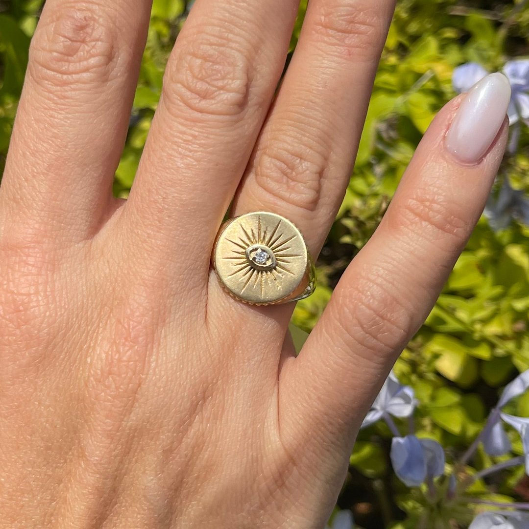 Gold Evil Eye Ring