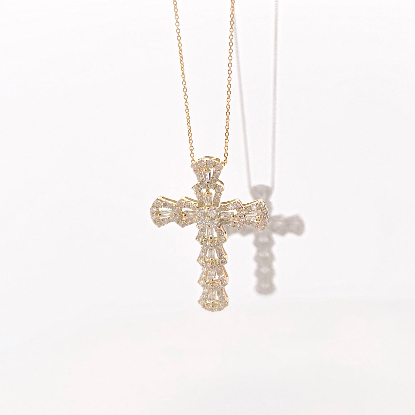 Classy Diamond Cross Pendant