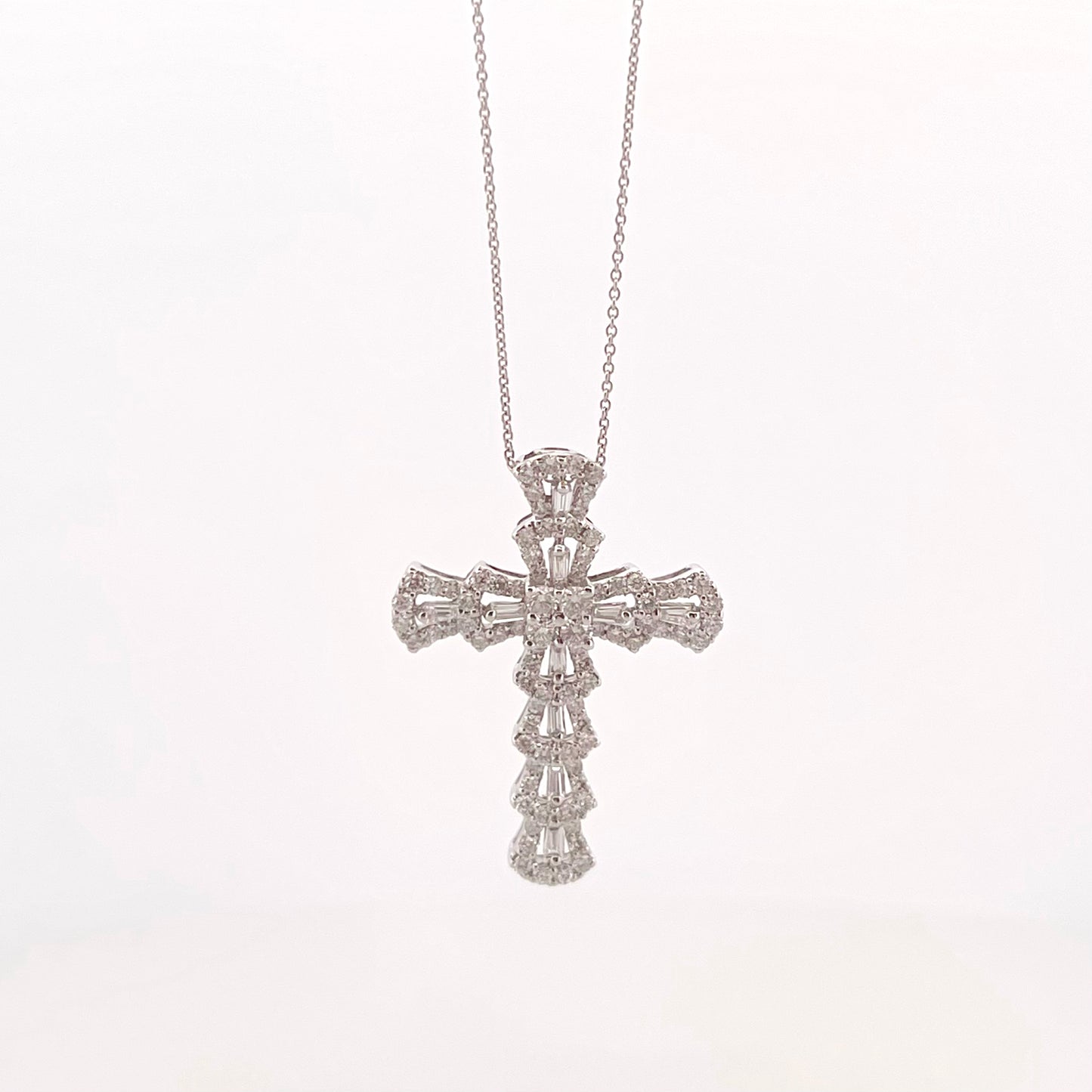 Classy Diamond Cross Pendant