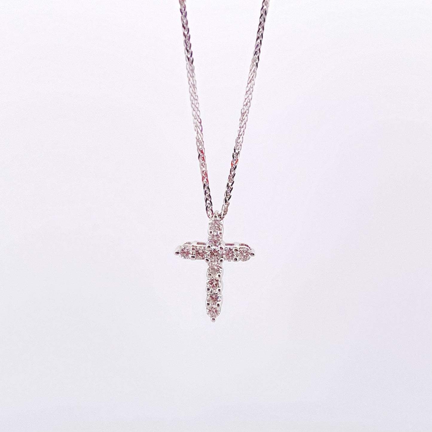 Small Diamond Cross Pendant