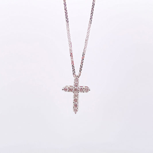 Small Diamond Cross Pendant