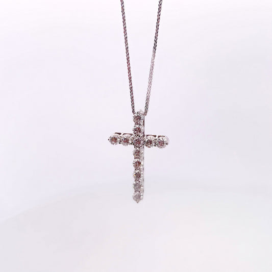 X-Large Diamond Cross Pendant