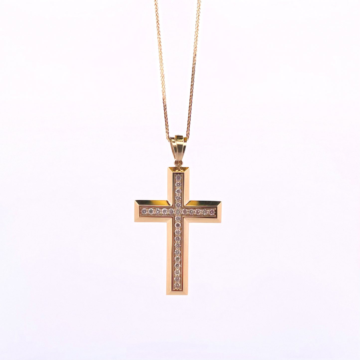 Classic Diamond Cross Pendant