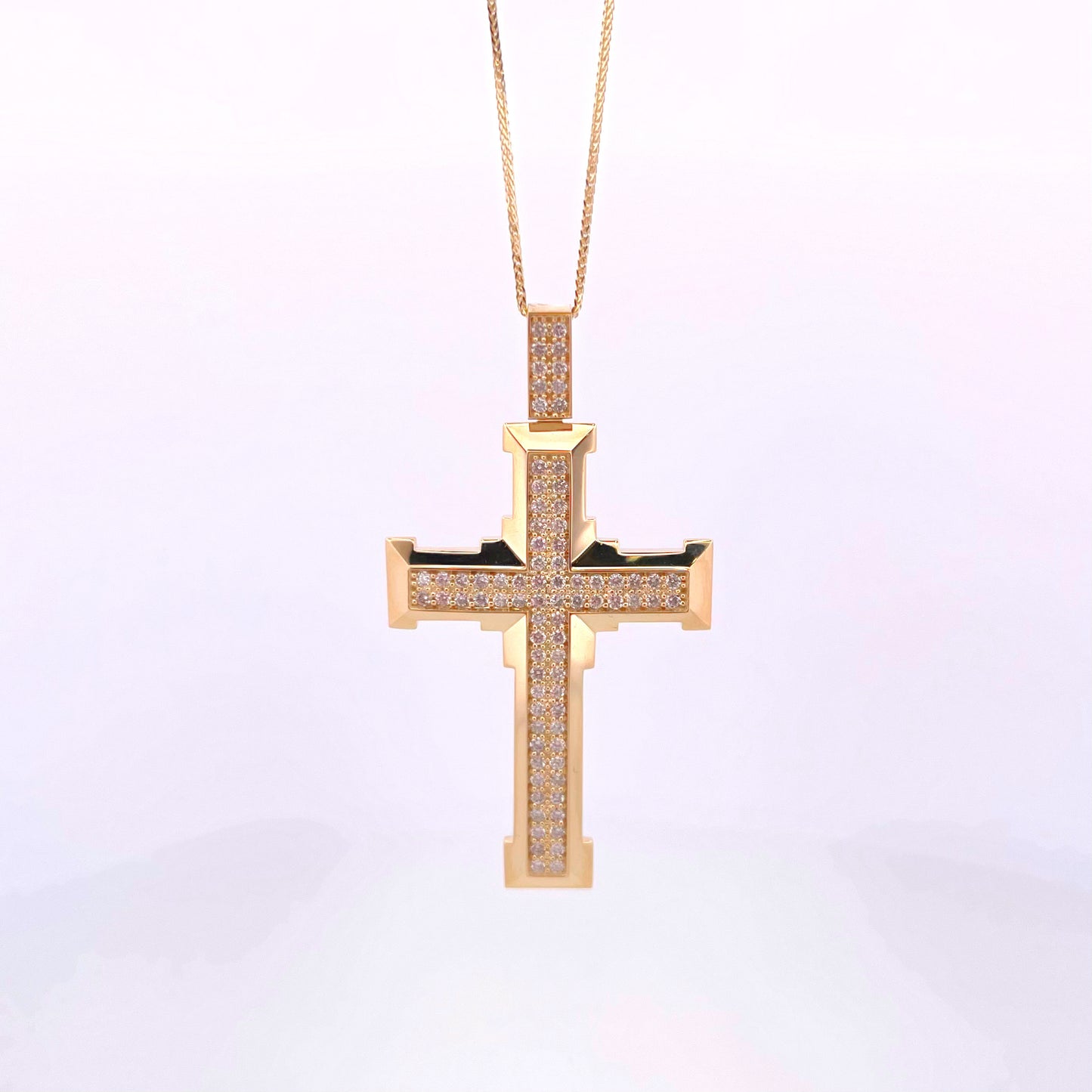 Men's Diamond Cross Pendant