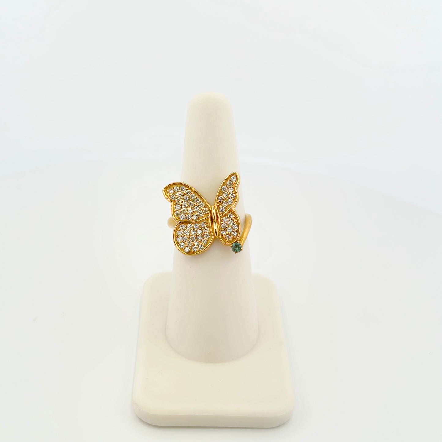 Butterfly Birthstone Diamond Ring