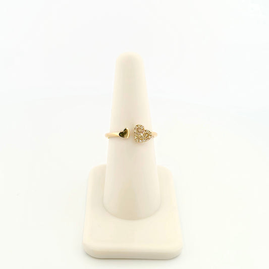 Double Heart Diamond Ring