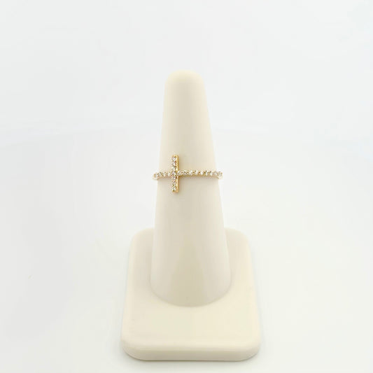 Cross Diamond Ring